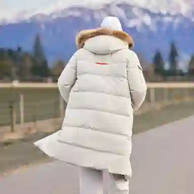 SNOW FLYING Wind Snow Series Long Down Jacket