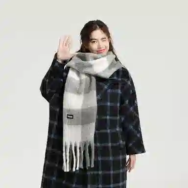 匹克 保暖防风秋冬季流苏百搭简约韩式轻奢风 聚酯纤维 绒线围巾 男女同款情侣款