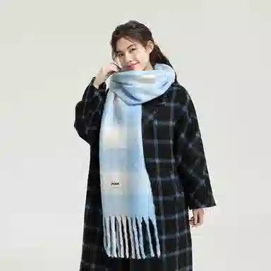 匹克 保暖防风秋冬季流苏百搭简约韩式轻奢风 聚酯纤维 绒线围巾 男女同款情侣款