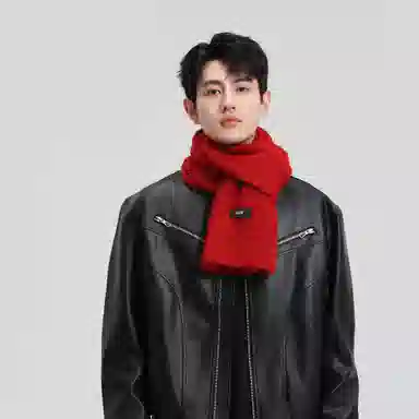 匹克 纯色舒适保暖柔软休闲百搭经典本命年 羊毛 绒线围巾 男女同款情侣款