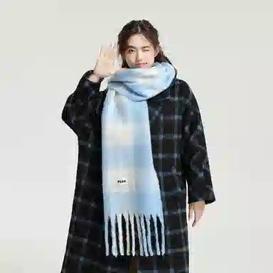 匹克 保暖防风秋冬季流苏百搭简约韩式轻奢风 聚酯纤维 绒线围巾 男女同款情侣款