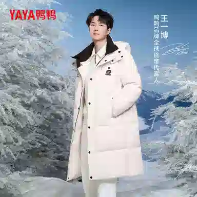 鸭鸭 冬季长款连帽时尚加厚保暖长袖羽绒服 女款