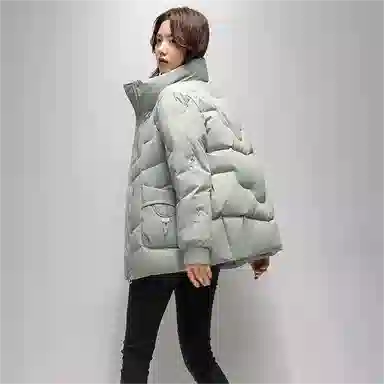 鸭鸭 时尚休闲百搭鸭绒厚款立领短款羽绒服 女款