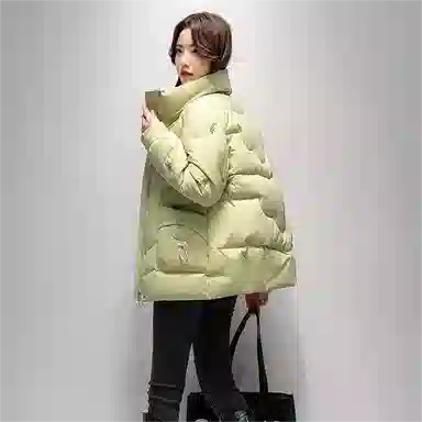 鸭鸭 时尚休闲百搭鸭绒厚款立领短款羽绒服 女款