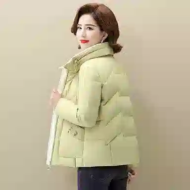 鸭鸭 短款休闲时尚纯色厚款羽绒服 女款