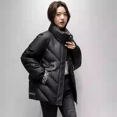 鸭鸭 新款优雅休闲纯色羽绒服 女款