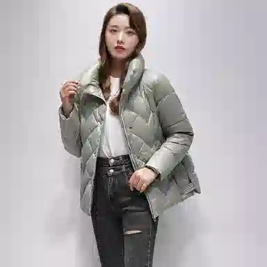 鸭鸭 经典韩版立领洋气百搭舒适羽绒服 女款
