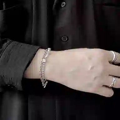 11N Times I&U Heart Letter Bracelet