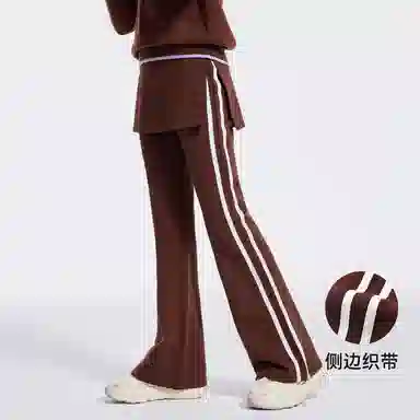 青少年 英氏针织运动裤 舒适洋气时髦休闲宽松喇叭