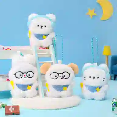 OXO OVERLOAD Cute Squeaky Plush Pair Keychain