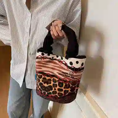 捷朗仕 休闲百搭卡通狗狗 布 手提包 女款 多色