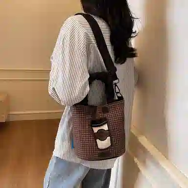 捷朗仕 休闲百搭卡通狗狗 布 手提包 女款 多色