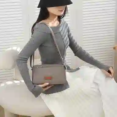 捷朗仕 纯色休闲简约日常通勤时尚百搭 尼龙布 单肩斜挎包 男女同款情侣款 多色