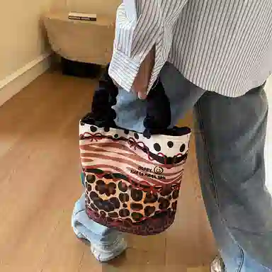 捷朗仕 休闲百搭卡通狗狗 布 手提包 女款 多色