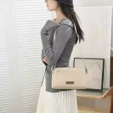 捷朗仕 纯色休闲简约日常通勤时尚百搭 尼龙布 单肩斜挎包 男女同款情侣款 多色