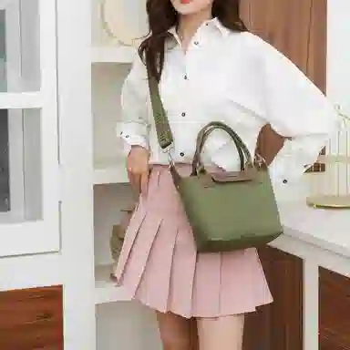 捷朗仕 质感通勤 尼龙 斜挎手提包 女款 多色