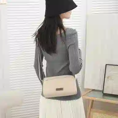 捷朗仕 纯色休闲简约日常通勤时尚百搭 尼龙布 单肩斜挎包 男女同款情侣款 多色