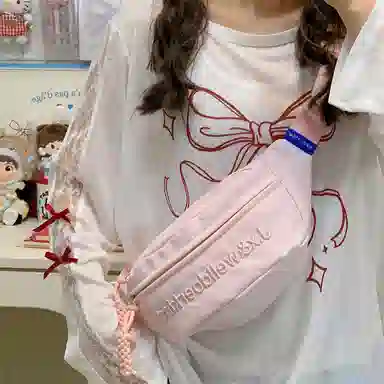 捷朗仕 简约休闲防泼水百搭 涤纶（聚酯纤维） 胸包 常规 男女同款情侣款 米白色/黑色/紫色/黄色/蓝色/粉色