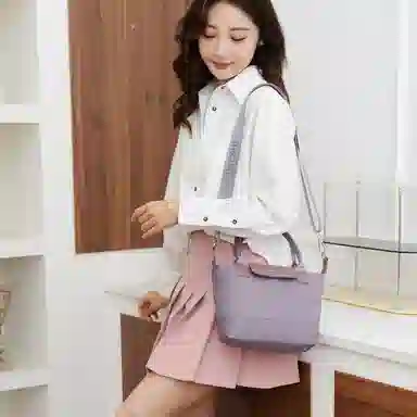 捷朗仕 质感通勤 尼龙 斜挎手提包 女款 多色