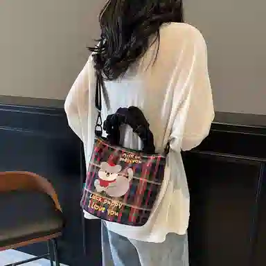 捷朗仕 休闲百搭卡通狗狗 布 手提包 女款 多色