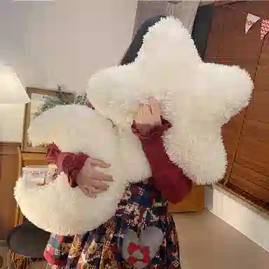 卡威 奶油 星星 月亮云朵造型抱枕 玩偶 毛绒公仔