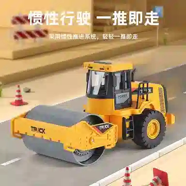 卡威 工程车压路机 成品模型