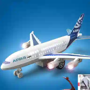 卡威 美生大型客机 航空飞机 仿真合金声光摆件 成品模型