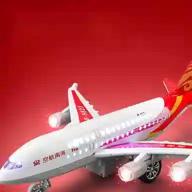 卡威 美生大型客机 航空飞机 仿真合金声光摆件 成品模型