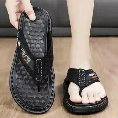 潮泽 潮流休闲人字拖鞋 男款