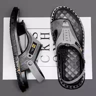 潮泽 简约舒适百搭 防臭防磨防滑人字拖鞋 男款