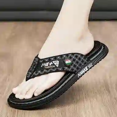 潮泽 潮流休闲人字拖鞋 男款