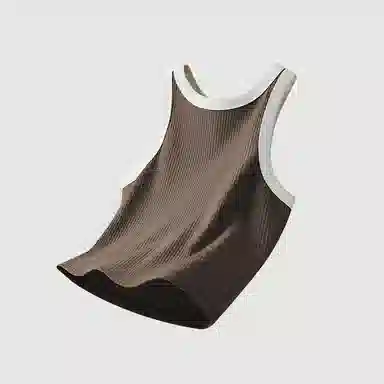 有棵树 工字螺纹短款背心 女款