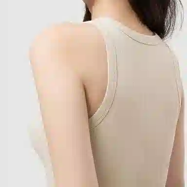 有棵树 工字螺纹短款背心 女款