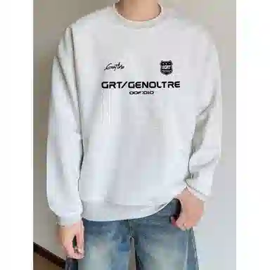 莫代尔 秋冬个性百搭嘻哈街头风大码卫衣打底衣 男女同款