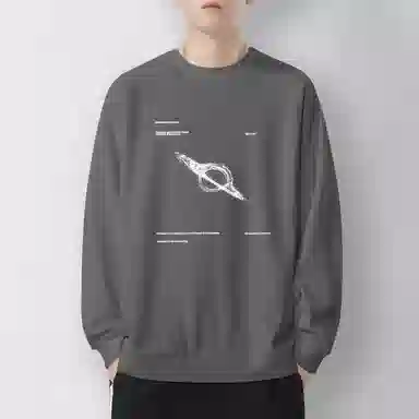 莫代尔 秋冬个性百搭亲肤慵懒舒适嘻哈街头风时尚轻盈长袖潮流卫衣打底衣 男女同款