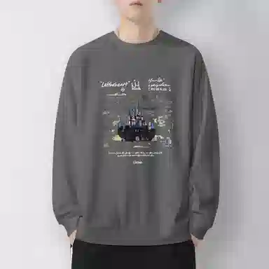 莫代尔 秋冬百搭个性简约美式街头风舒适嘻哈潮流加大码数卫衣打底衣 男女同款