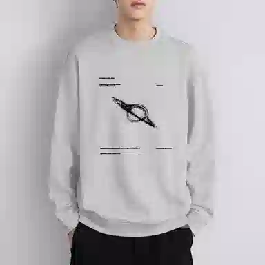 莫代尔 秋冬个性百搭亲肤慵懒舒适嘻哈街头风时尚轻盈长袖潮流卫衣打底衣 男女同款