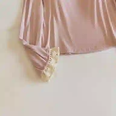 莫代尔 气质时尚百搭个性休闲简洁长袖长裤自带胸垫防凸点家居服可外穿女士睡衣套装 女款