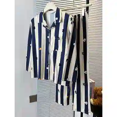 莫代尔 春秋季轻盈透气百搭舒适柔软亲肤细腻休闲简约长袖长裤家居服可外穿睡衣套装 女款