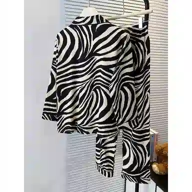 莫代尔 春秋季宽松显瘦个性舒适柔软亲肤细腻时尚百搭长袖长裤家居服可外穿睡衣套装 女款