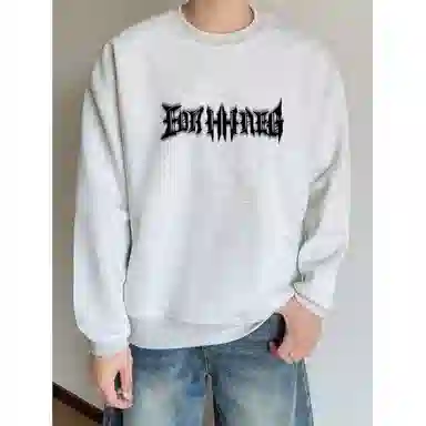 莫代尔 秋冬亲肤轻盈宽松显瘦街头风多色可选嘻哈潮流卫衣打底衣 男女同款