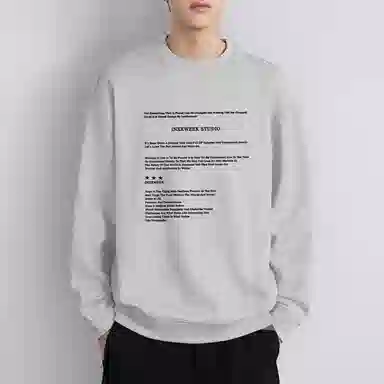 莫代尔 秋冬个性百搭亲肤慵懒舒适时尚轻盈嘻哈街头风长袖潮流卫衣打底衣 男女同款