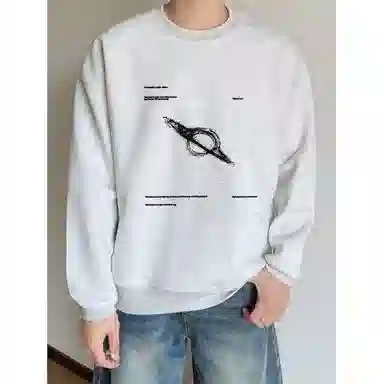 莫代尔 秋冬个性百搭亲肤慵懒舒适嘻哈街头风时尚轻盈长袖潮流卫衣打底衣 男女同款