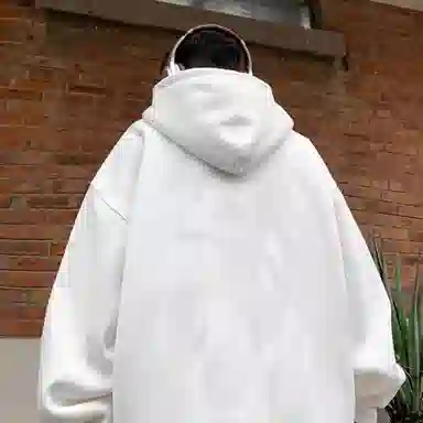 莫代尔 秋冬个性慵懒百搭嘻哈风加大加宽连帽卫衣打底衣 男女同款