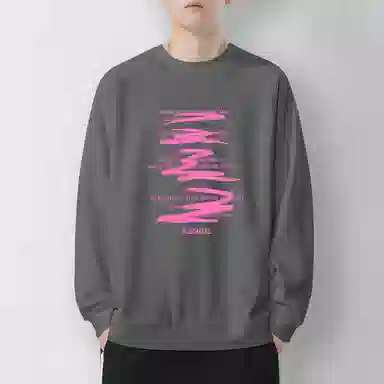 莫代尔 秋冬百搭个性简约加大码数美式嘻哈潮流街头风舒适卫衣打底衣 男女同款