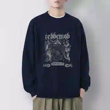 莫代尔 秋冬百搭个性街头风潮流舒适嘻哈美式多色可选卫衣打底衣 男女同款