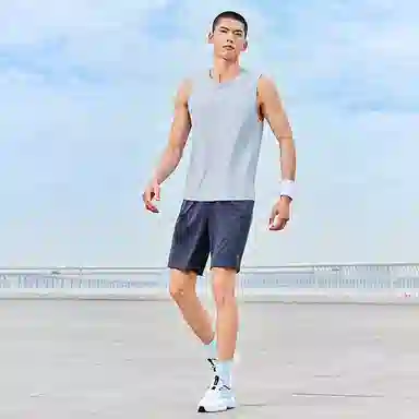 乔丹 印花训练薄款背心 男款 日光蓝