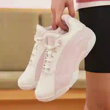 乔丹 运动舒适 减震防滑耐磨 低帮 篮球鞋 女款 云粉色