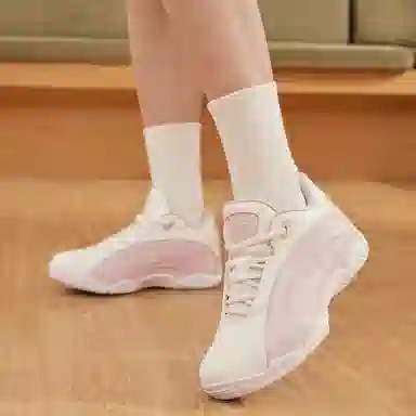 乔丹 运动舒适 减震防滑耐磨 低帮 篮球鞋 女款 云粉色