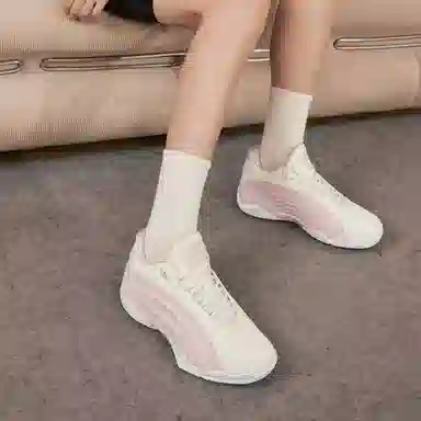 乔丹 运动舒适 减震防滑耐磨 低帮 篮球鞋 女款 云粉色